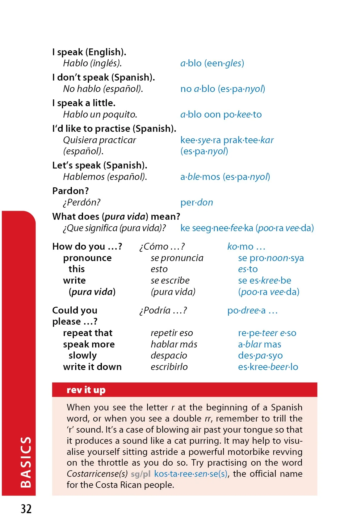 Costa Rican Spanish Phrasebook & Dictionary - Book + eBook - Image 7